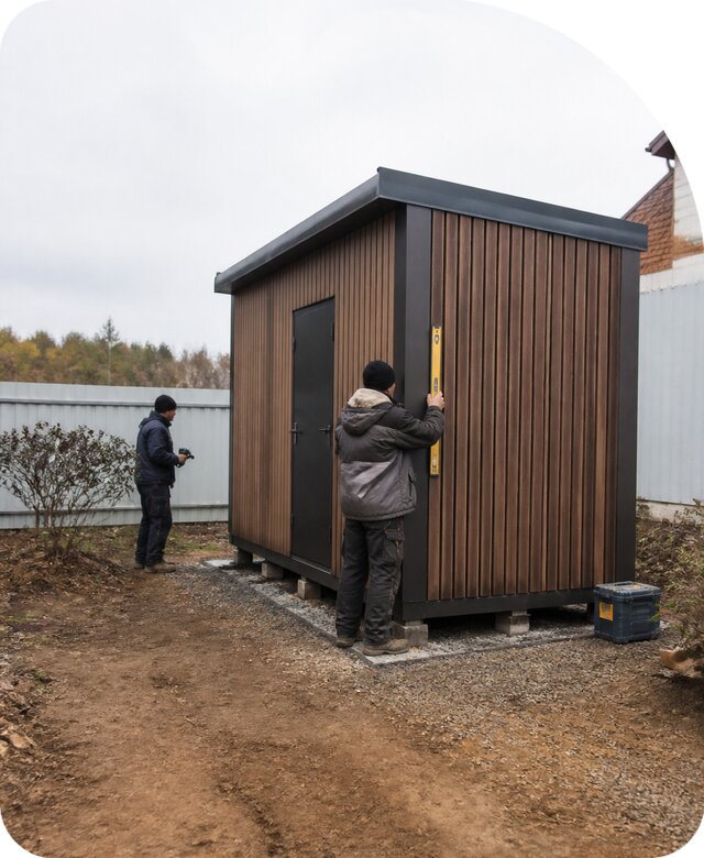 Установка хозблока в Ногинске под ключ по цене от 15197 р. | РадиДОМА-Нгн